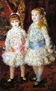 Pierre-Auguste Renoir Pink and Blue - The Cahen d'Anvers Girls oil painting artist